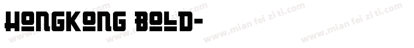 HongKong Bold字体转换